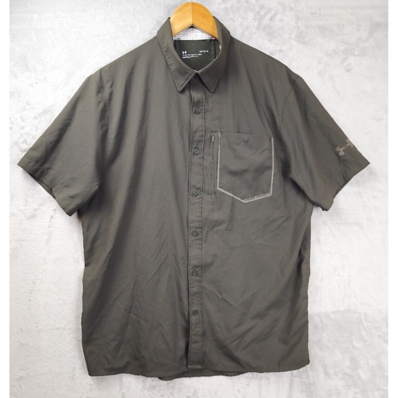 Under Armour Other - Under Armour Mens Large Green Shirt Tide Chaser Fishing Performance UA